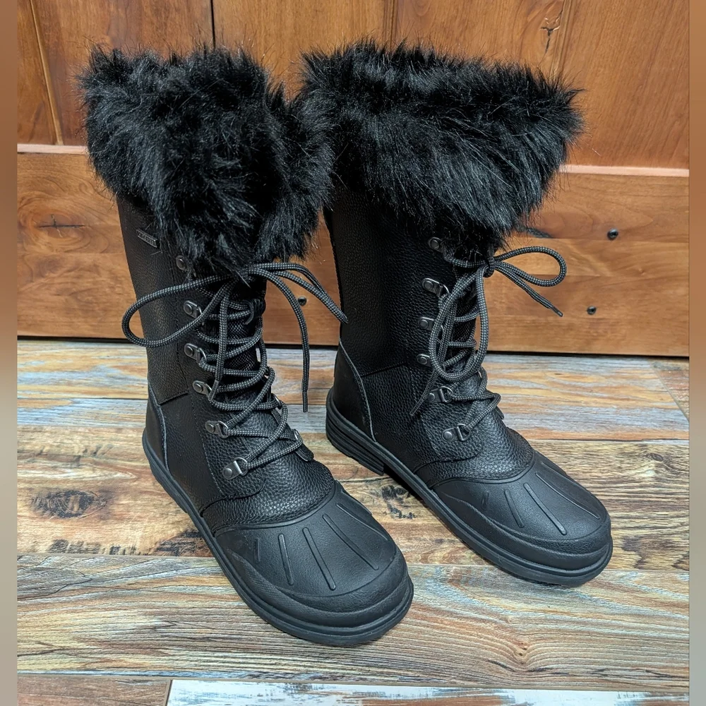 Bearpaw Dawn Women's 11 inch Insulated Boot Black Size 7 - Picture 7 of 10